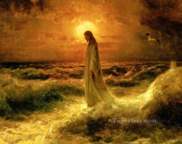  agua lienzo - Jesucristo caminando sobre el agua